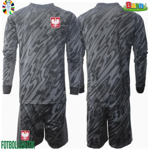 Polen Målvakt Bortaställ Barn EM 2024 Långärmad (+ Korta byxor)